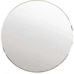 Classic Bevelled All Glass Mirror 100 x 100cm - Black - MirrorOutlet - Wilko - thumbnail 1