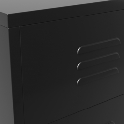 LPD Home Caleb 3 Drawer Black Chest of Drawers - Wilko - thumbnail 6