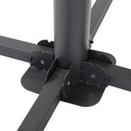 Living and Home Light Grey Crank and Tilt Parasol with Foldable Base 3m - Wilko - thumbnail 6