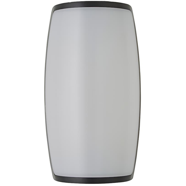 ValueLights Jonny Matte Black Curved LED Outdoor Wall Light - Size: 22.5 x 12.4 x 9.6cm - Wilko - image 1
