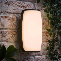 ValueLights Jonny Matte Black Curved LED Outdoor Wall Light - Size: 22.5 x 12.4 x 9.6cm - Wilko - thumbnail 3