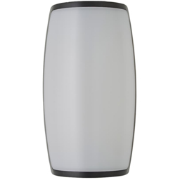 ValueLights Jonny Matte Black Curved LED Outdoor Wall Light - Size: 22.5 x 12.4 x 9.6cm - Wilko