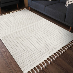 Esselle Home Arctic Maze Natural and Grey Rug 200 x 290cm - Cream - Wilko - thumbnail 7