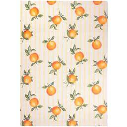 Furn Fruits Yellow Oranges Gingham Check Rug 120 x 170cm - Wilko - thumbnail 1