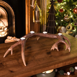Decorative Antler Tea Light HolderBrown - Amber Charm - Wilko - thumbnail 3