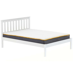 Denver King Size White Wooden Bed - Birlea - Wilko - thumbnail 4