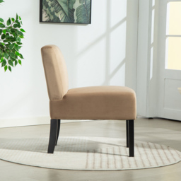 Artemis Home Valina Velvet Fabric Brown Accent Chair - Size: Single - Wilko - thumbnail 4