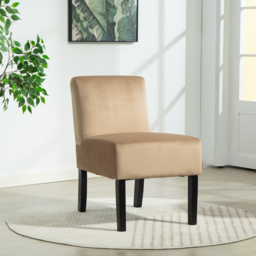 Artemis Home Valina Velvet Fabric Brown Accent Chair - Size: Single - Wilko - thumbnail 7
