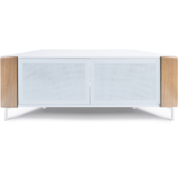 MDA Designs Corvus 2 Door White and Oak TV Cabinet - Size: 45 x 120 x 47cm - Multi - Wilko - thumbnail 4