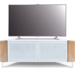MDA Designs Corvus 2 Door White and Oak TV Cabinet - Size: 45 x 120 x 47cm - Multi - Wilko - thumbnail 6