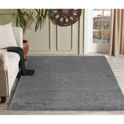 Desire Rugs Oxford Dark Grey Plain Shaggy Runner Rug 60 x 220cm - Wilko - thumbnail 6