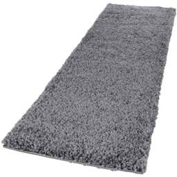 Desire Rugs Oxford Dark Grey Plain Shaggy Runner Rug 60 x 220cm - Wilko - thumbnail 1