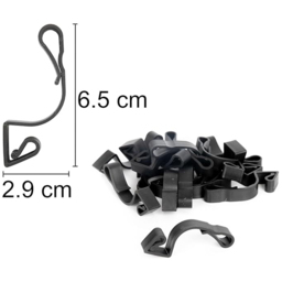 Shatchi Large Black Outdoor Gutter Hooks 16 Pack - Size: 35 x 1.5 x 25cm - Wilko - thumbnail 6