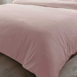 Rapport Home Teddy Single Soft Pink Duvet Set - Wilko - thumbnail 4