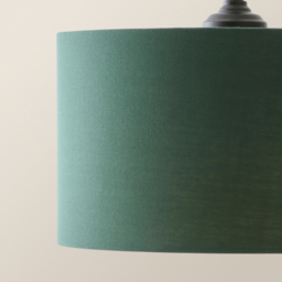 ValueLights Reni Dark Green Drum Shade 3 Drop Bar Matte Black Diner LED Ceiling Light - Size: 123.5 x 98 x 25cm - Wilko - thumbnail 4