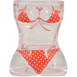 Pack of 2 Sexy Shot Glasses - Clear - Size: 9.5 x 6.4 x 4 cm - Wilko - thumbnail 3