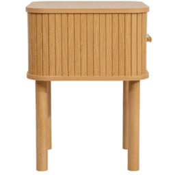 Birlea Axel Single Drawer Fluted Bedside Table - Brown - Wilko - thumbnail 5