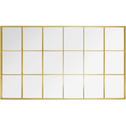 MirrorOutlet The Genestra Gold Modern Window Garden Wall Mirror 200 x 120cm - Size: 200 x 120 x 3cm - Wilko - thumbnail 4