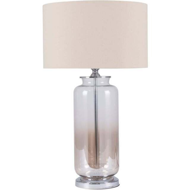 Pacific Lifestyle Vivienne Lustre Ombre Glass Table Lamp - Brown - Wilko - image 1