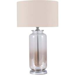 Pacific Lifestyle Vivienne Lustre Ombre Glass Table Lamp - Brown - Wilko - thumbnail 1