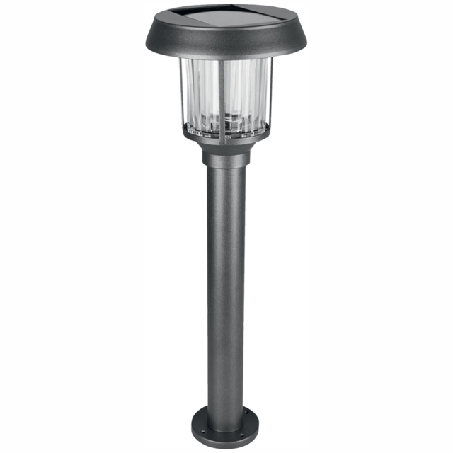 Luxform Pollux LED Intelligent Solar Post Light - Size: 24 x 24 x 85cm - Silver - Wilko - image 1