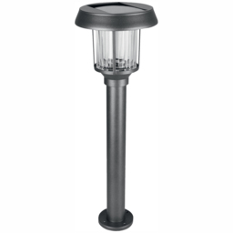 Luxform Pollux LED Intelligent Solar Post Light - Size: 24 x 24 x 85cm - Silver - Wilko