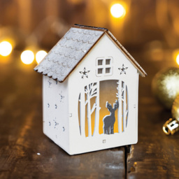 St Helens White Wooden Ornamental House - Size: 130 x 100 x 85cm - Wilko - thumbnail 7