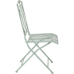Charles Bentley 2 Seater Heritage Green Decorative Rustic Metal Garden Bistro Set - Wilko - thumbnail 4