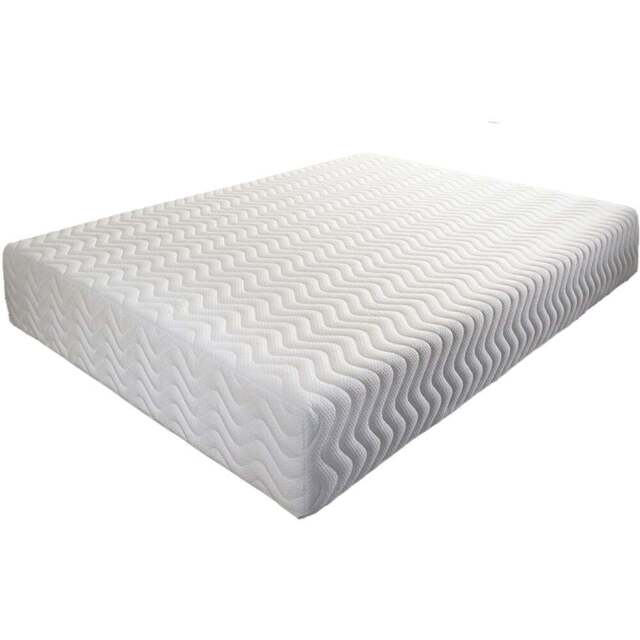 Aspire Small Double Cool Blue Relief Memory Foam Mattress - White - Aspire Beds - Wilko - image 1
