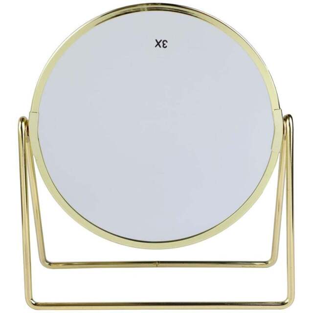 Luxe Cosmetic Mirror - Gold - Wilko - image 1