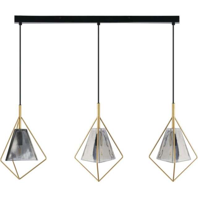 Parker Ceiling Fitting Black and Gold - Wilko - image 1