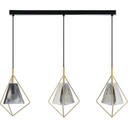 Parker Ceiling Fitting Black and Gold - Wilko