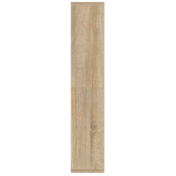 vidaXL 16 Shelf LED Sonoma Oak Mirror Cabinet - Size: 76.5 x 91 x 15cm - Brown - Wilko - thumbnail 5