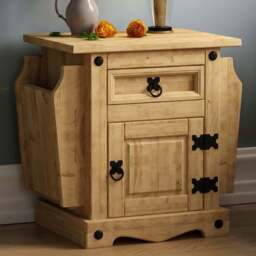 VIDA DESIGNS Corona Pine Magazine Table - Size: 38 x 54 x 51cm - Brown - Wilko
