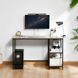 Vida Designs Brooklyn 2 Shelves Desk Grey Wood - Size: 75 x 120 x 60cm - Wilko - thumbnail 5