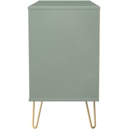 Crowndale Diamond 6 Drawer Reed Green Wide Chest of Drawers Ready Assembled - Wilko - thumbnail 4