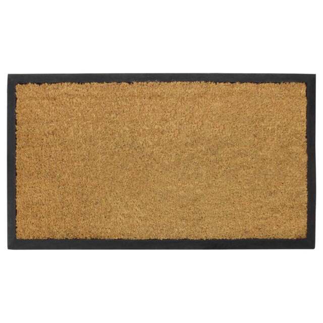 JVL Granite Coir Doormat 40 x 70cm - Brown - JVL Homewares - Wilko - image 1