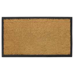 JVL Granite Coir Doormat 40 x 70cm - Brown - JVL Homewares - Wilko