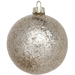 Shiny Mocha Bauble - Mocha - Size: 1 Piece - Wilko