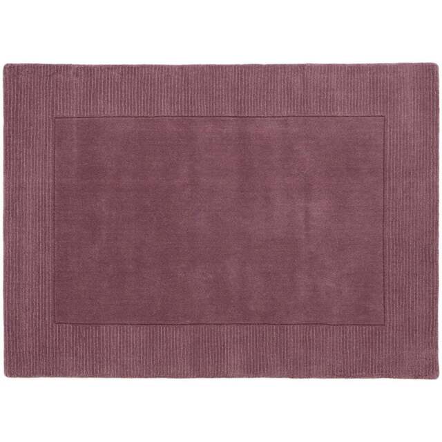 Esselle Home Esme Mauve Wool Rug 160 x 230cm - Size: 230 x 160 x 1.8cm - Purple - Wilko - image 1