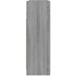 vidaXL Single Door 3 Shelf Grey Mirror Bathroom Cabinet - Size: 64 x 62.5 x 20.5cm - Wilko - thumbnail 6