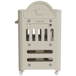 H&O Direct 4 Drawer Single Shelf Grey Rolling Baby Diaper Changing Table - Size: 108 x 85 x 62cm - Wilko - thumbnail 5