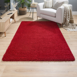 My Rug Red Rug 140 x 200cm - Size: 140 x 200 x 2cm - Wilko - thumbnail 3