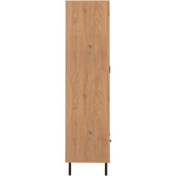 Seconique Leon 2 Door Single Drawer Medium Oak Effect Wardrobe - Size: 2 Door, Single Drawer - Brown - Wilko - thumbnail 6
