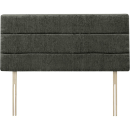 Bedmaster Milan Double Charcoal Chenille Lined Headboard - Grey - Wilko - thumbnail 3