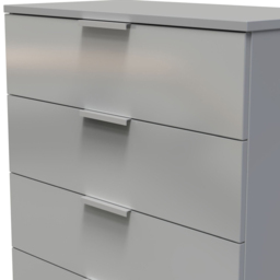 Crowndale Plymouth 5 Drawer Uniform Grey and Dusk Grey Chest Ready Assembled - Wilko - thumbnail 6