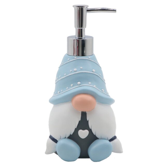 Nordic Gonk Soap Dispenser - Blue - Size: 9 x 18 x 6 - Wilko