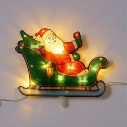 Marco Paul Santa Sleigh Stake Light Christmas Decoration 53cm - Size: 20 x 20 x 10cm - Multicoloured - Wilko - thumbnail 4