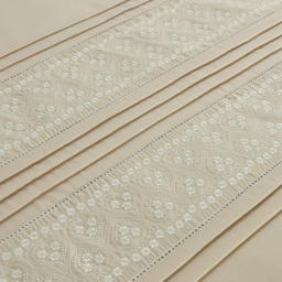 Serene Charlotte Single Floral Duvet Cover Set - Brown - Wilko - thumbnail 3