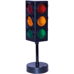 Cheetah Black Party Traffic Light With 8 Programmes - Size: 10 x 10 x 29cm - Wilko